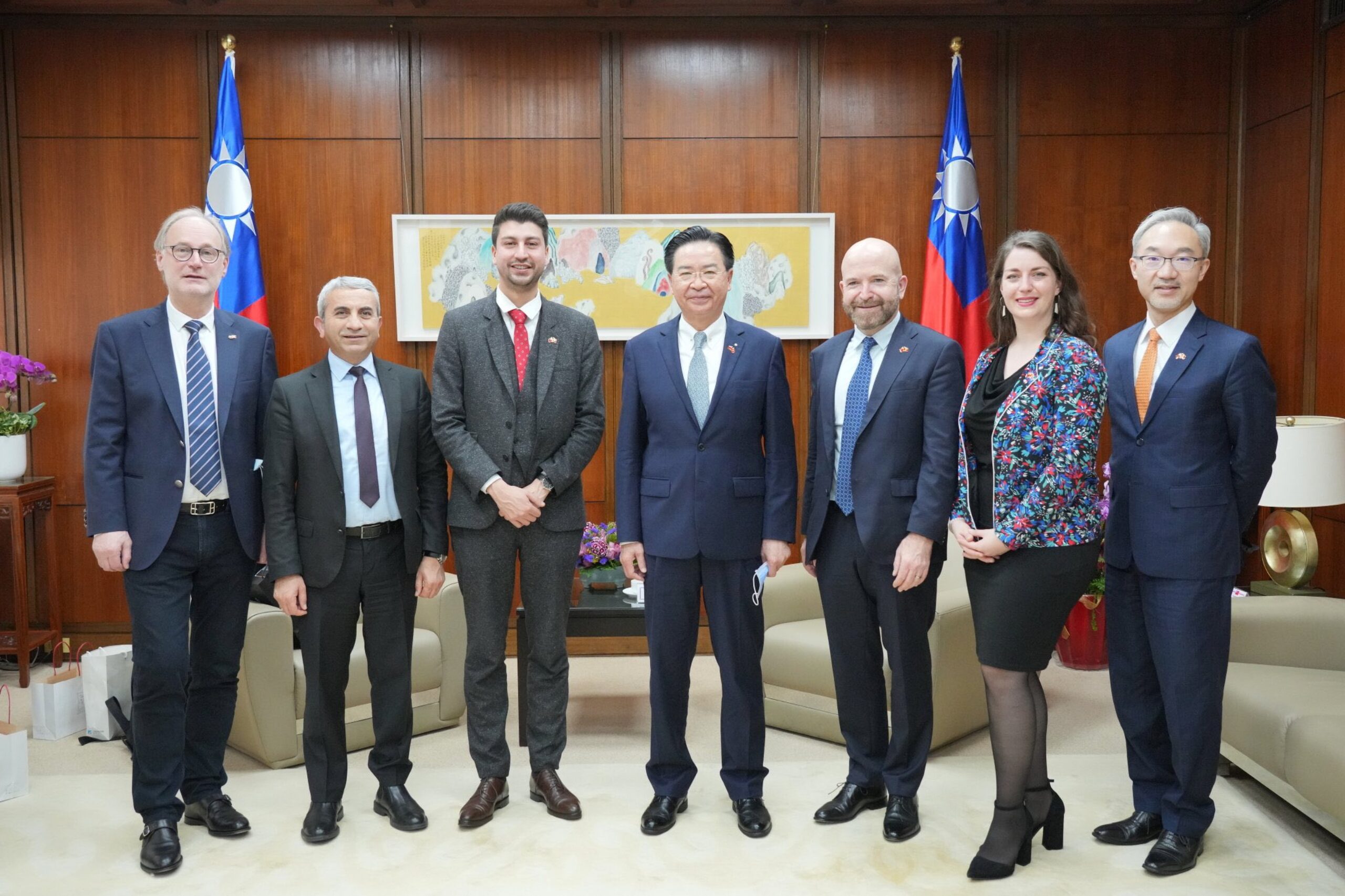 La délégation suisse reçue par les autorités de Taïwan.